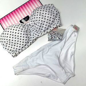 🔥🏖VICTORIA SECRET SWIMSUIT removable padded push-up/cheeky bottom New 34C/S